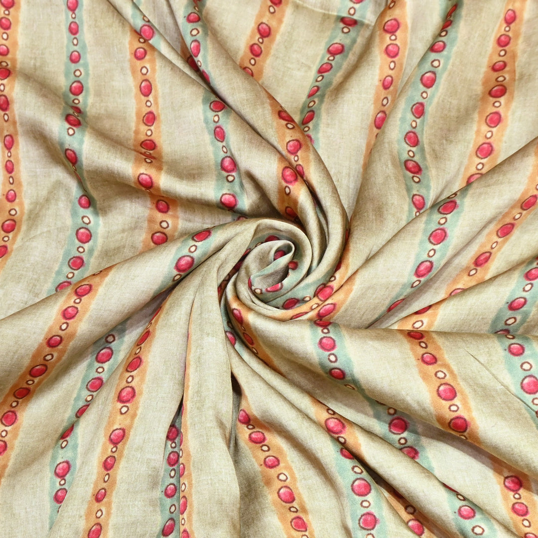 Bemberg Satin Digital Print Fabric– Soft Luxury Designer Satin Fabric 001333-26