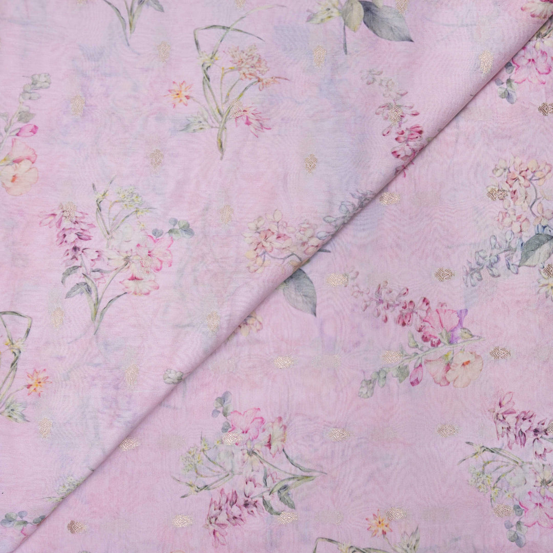 Print Silk Chanderi Zari Print.| 248-389P