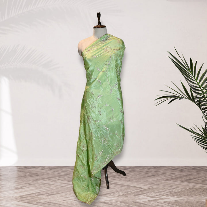 Beautiful Tissue Gota Sequins Embroidery Dupatta