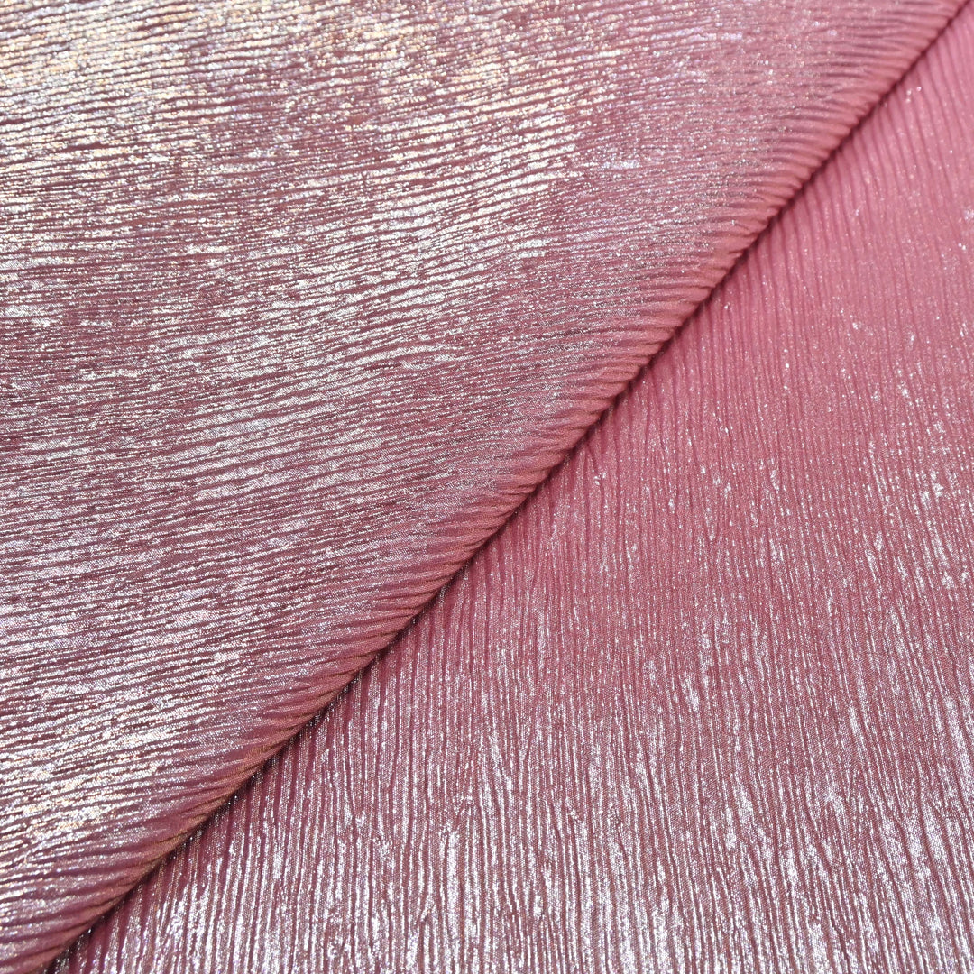 Pink Ombre Crush Foil Georgette Fabric