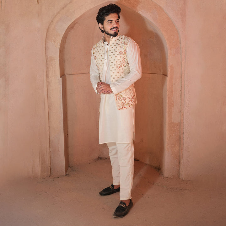 Hand Work Designer Nehru Jacket with Kurta and Trouser