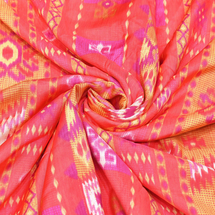 Premium Muslin Digital Print Fabric - 000844-36