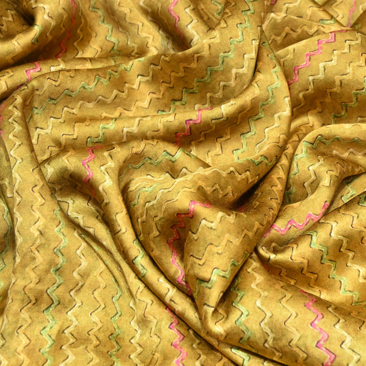 Bemberg Satin Digital Print Fabric– Soft Luxury Designer Satin Fabric 001333-12