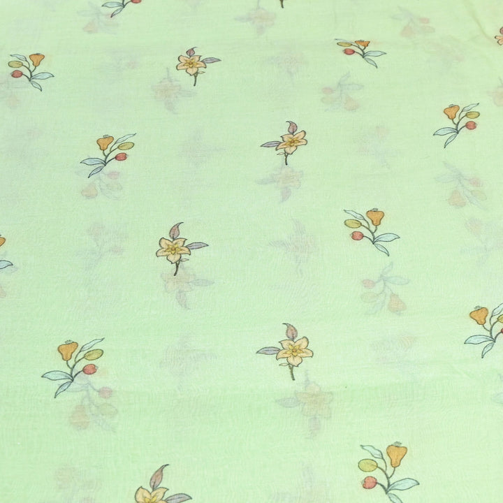 Premium Mul Chanderi Digital Print Fabric – Lightweight Chanderi Fabrics GT0185-2