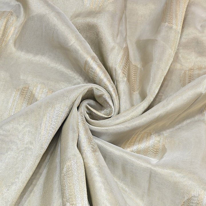 Bamberg Organza Tissue Zari Jacquard Fabric - AL4206-1