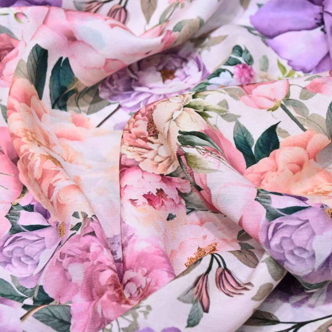 Multicolor Muslin Digital Print Fabric-000844-4
