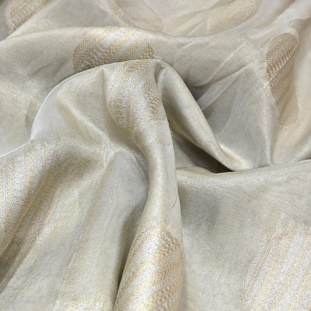 Bamberg Organza Tissue Zari Jacquard Fabric - AL4206-1