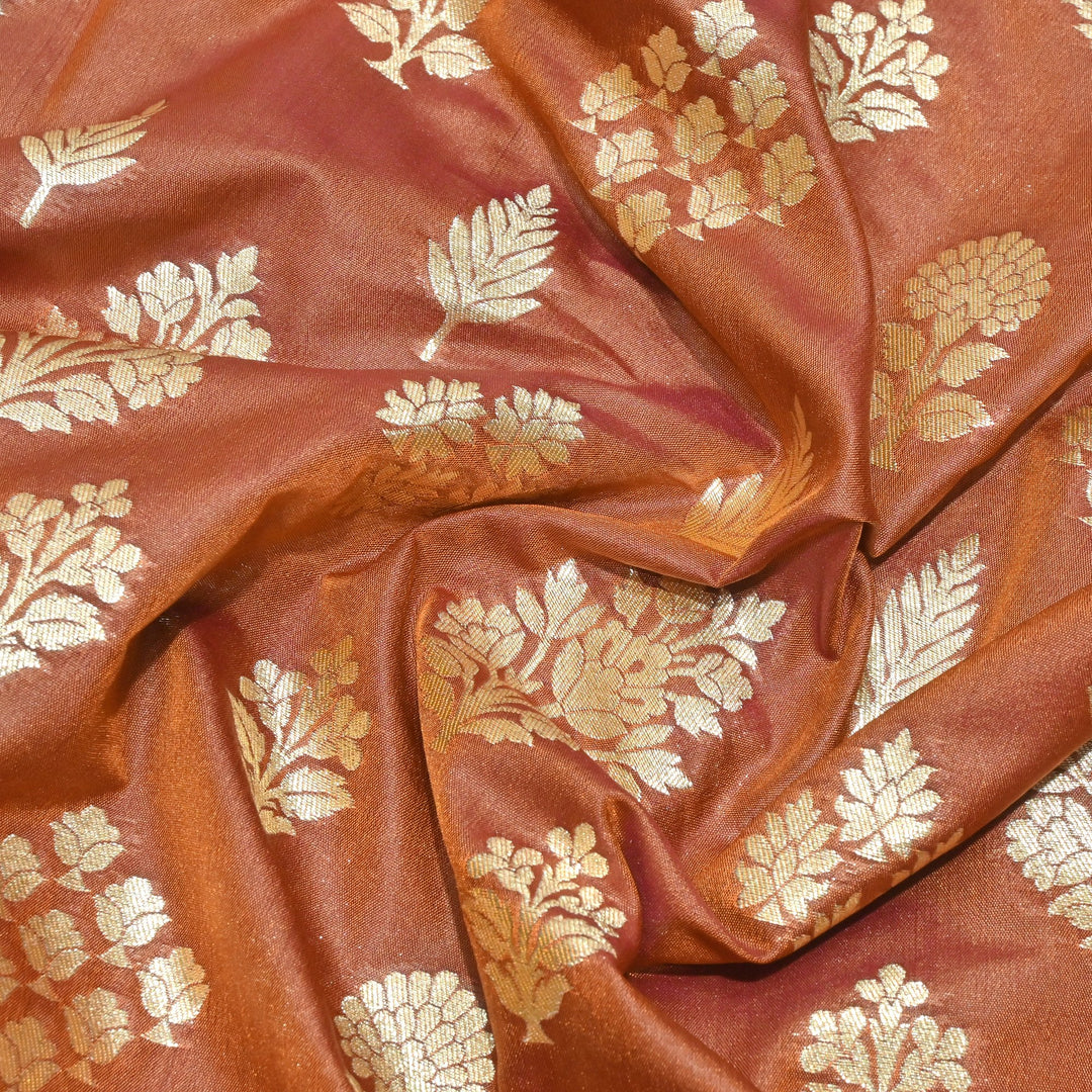 Katan Silk Zari Jaal Brocade Fabrics