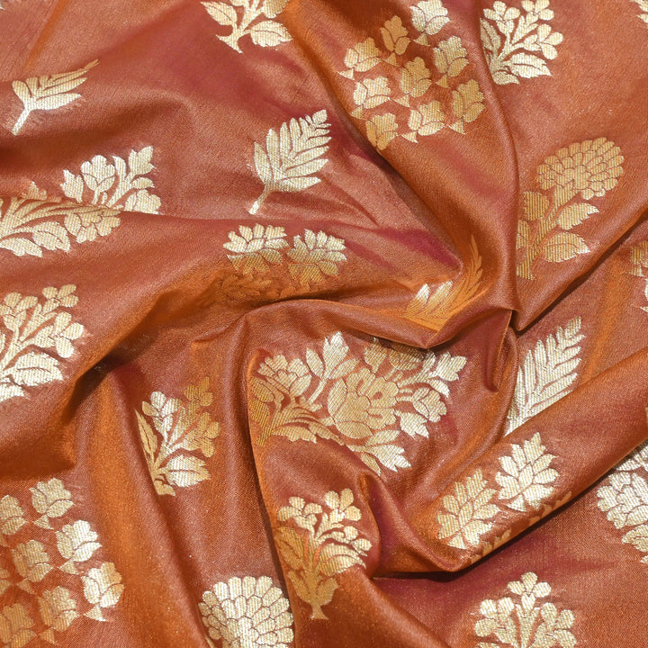 Katan Silk Zari Jaal Brocade Fabrics