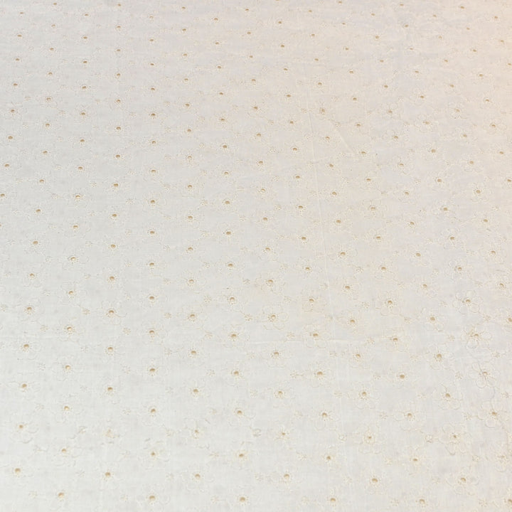 Kora Cotton Cutwork Chikankari Embroidery Fabric DF0130-4