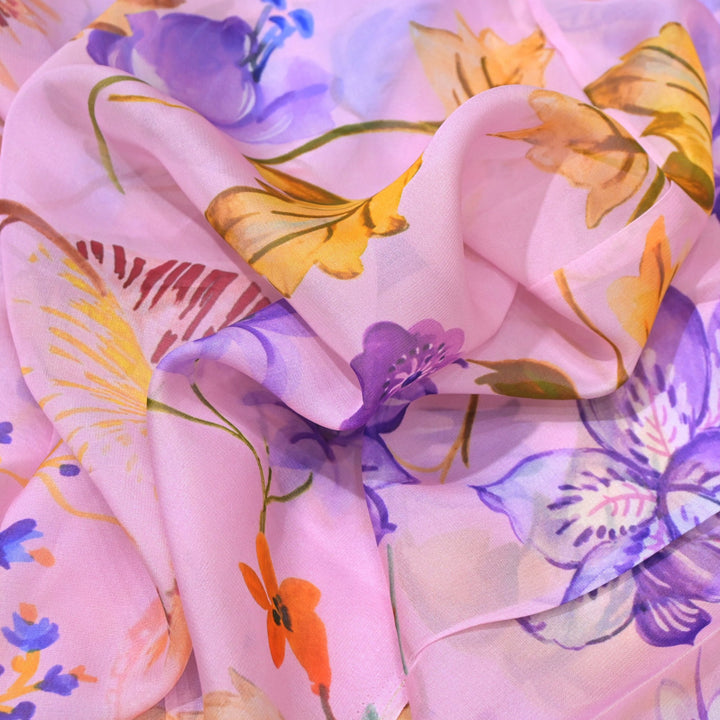 Viscose Organza Digital Prints Fabrics
