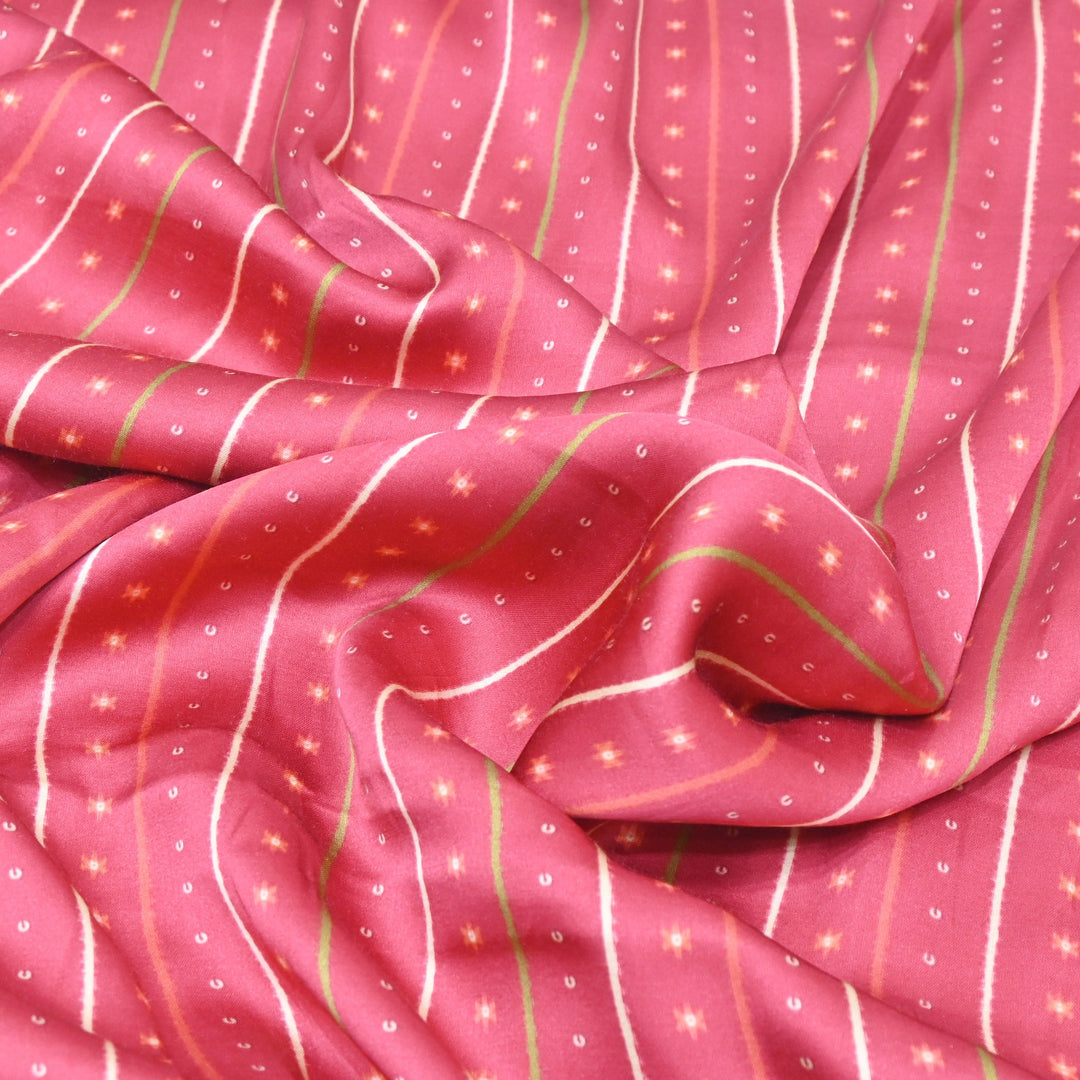 Bemberg Satin Digital Print Fabric– Soft Luxury Designer Satin Fabric 001333-46