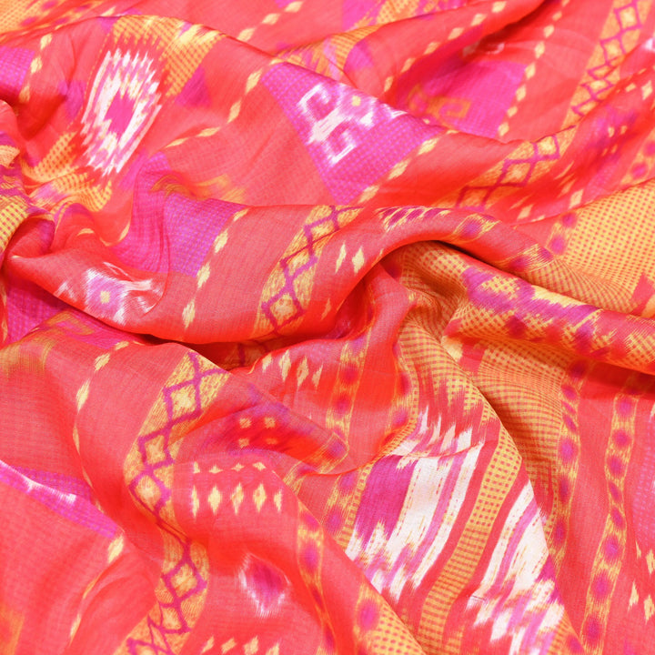 Premium Muslin Digital Print Fabric - 000844-36