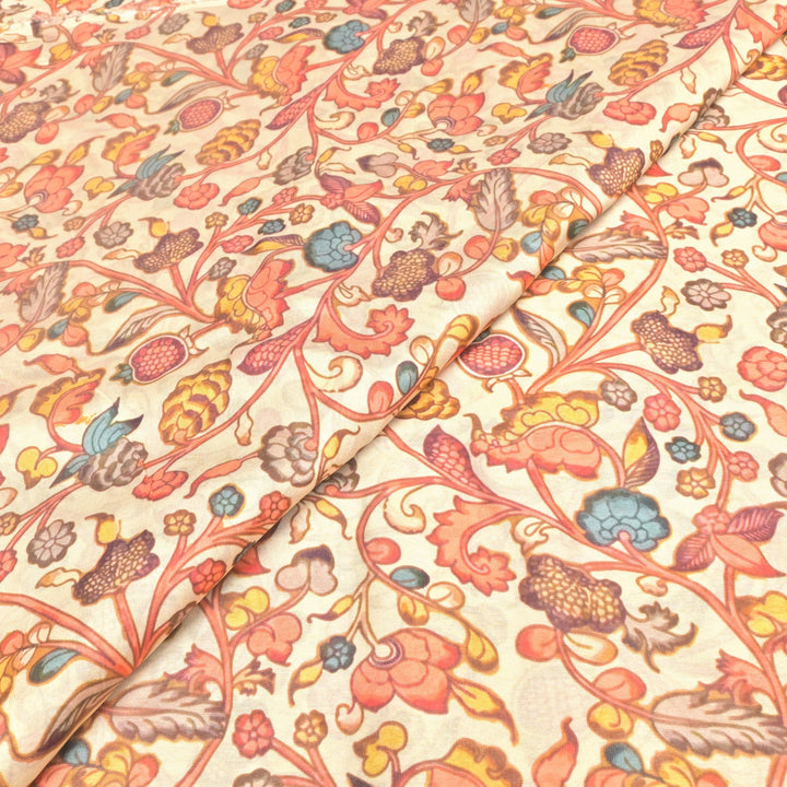 Silk Chanderi Digital Print Fabrics