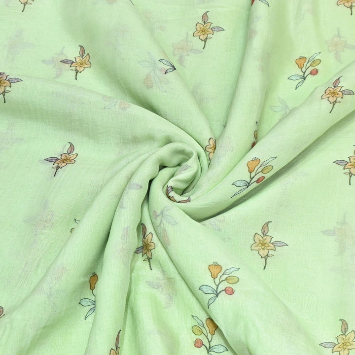 Premium Mul Chanderi Digital Print Fabric – Lightweight Chanderi Fabrics GT0185-2