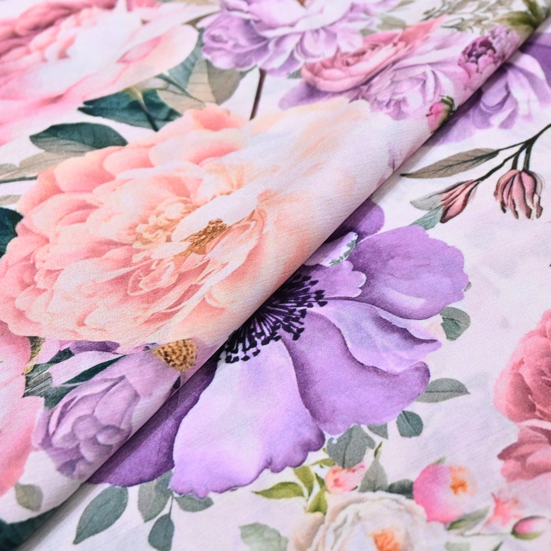 Multicolor Muslin Digital Print Fabric-000844-4