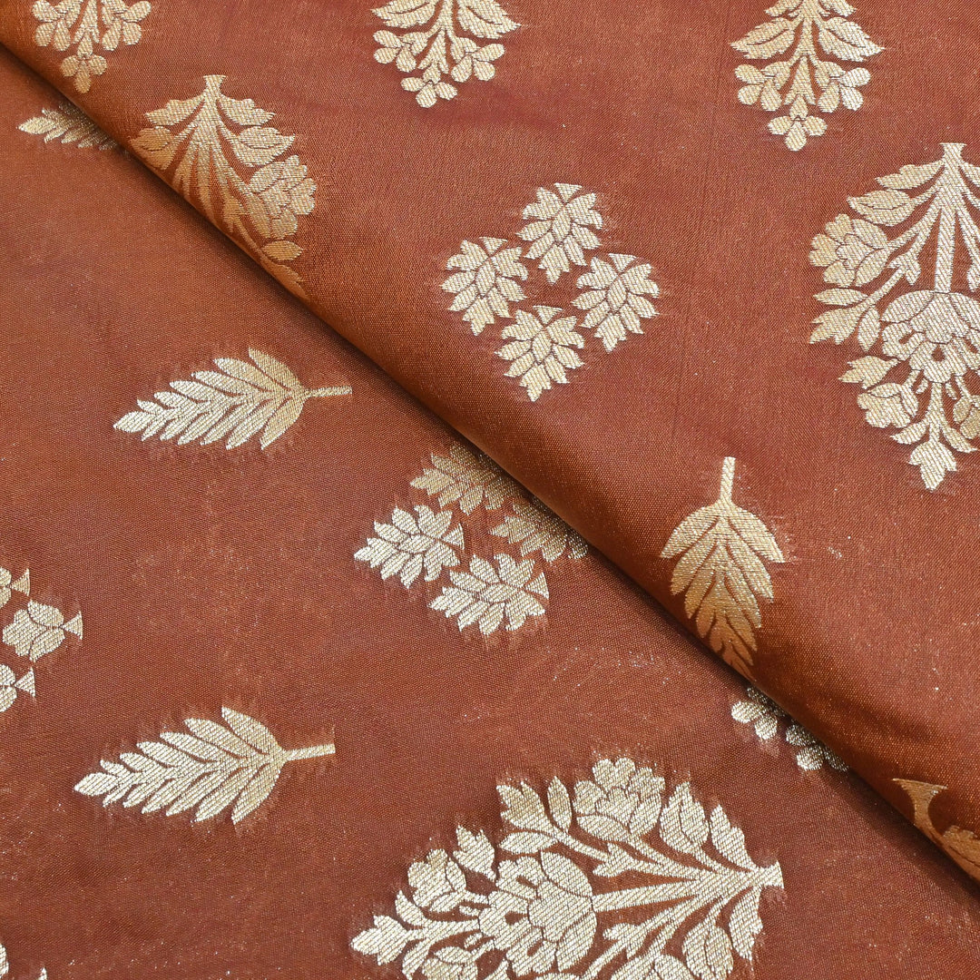 Katan Silk Zari Jaal Brocade Fabrics