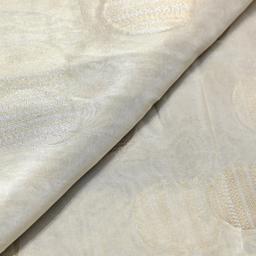 Bamberg Organza Tissue Zari Jacquard Fabric - AL4206-1