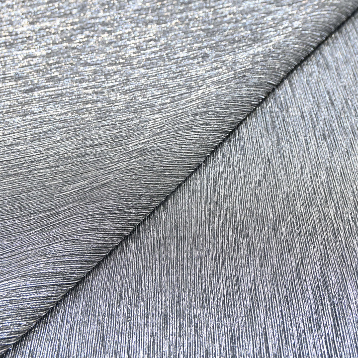Silver Crinkled Moonlight Fabric