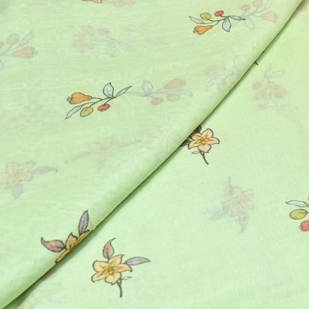 Premium Mul Chanderi Digital Print Fabric – Lightweight Chanderi Fabrics GT0185-2