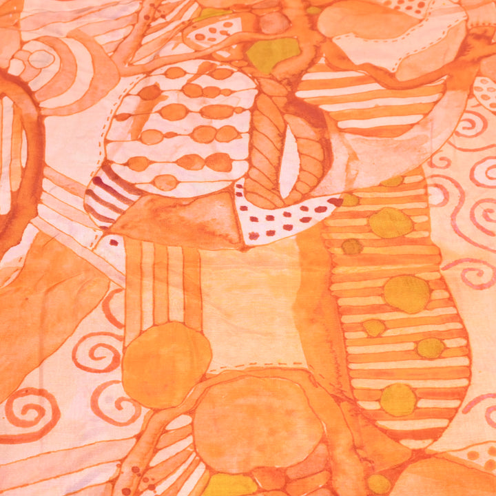 Multicolor Muslin Digital Print Fabric-KTP44-17
