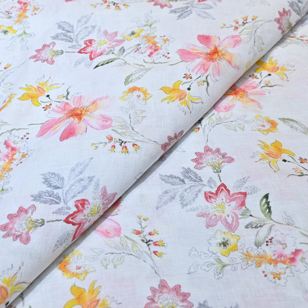 PREMIUM PURE LINEN DIGITAL PRINT FABRIC- LIN054- 06