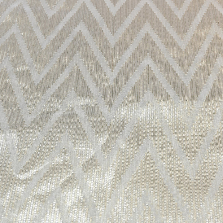Bamberg Organza Tissue Zari Jacquard Fabric - AL4207-01