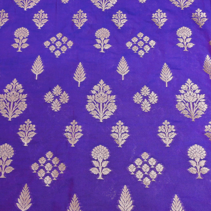 Katan Silk Zari Jaal Brocade Fabrics