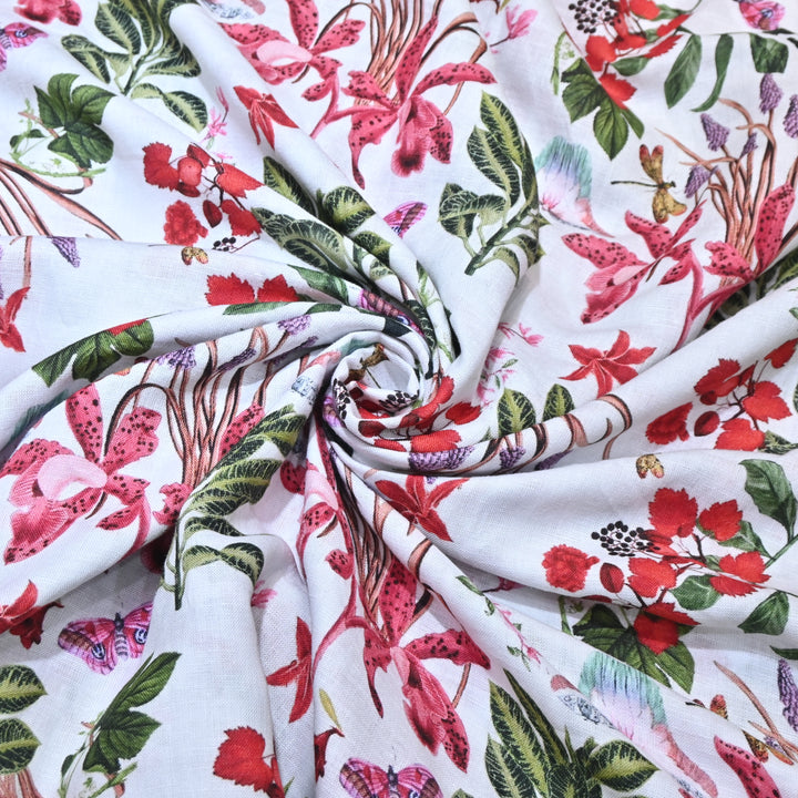 PREMIUM PURE LINEN DIGITAL PRINT FABRIC- LIN054- 03