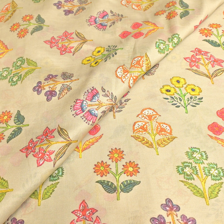 Silk Chanderi Digital Print Fabrics