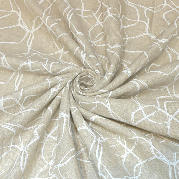 Pure Linen Digital Print Fabric