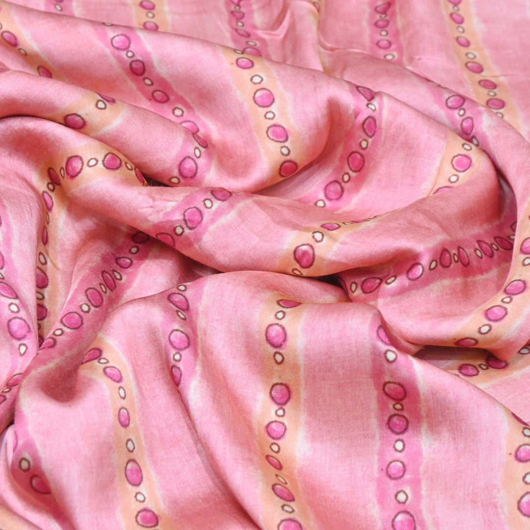 Bemberg Satin Digital Print Fabric– Soft Luxury Designer Satin Fabric 001333-42