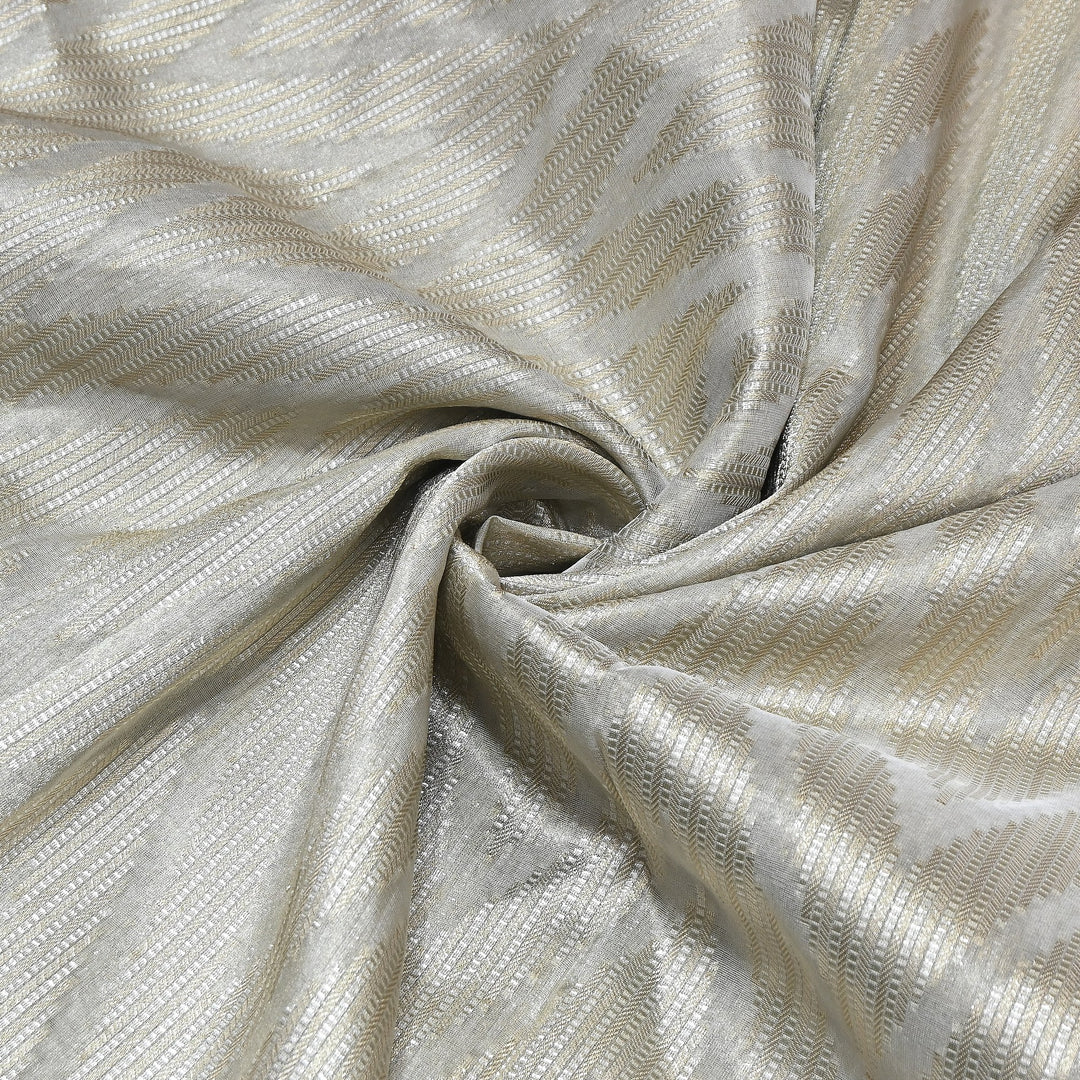 Bamberg Organza Tissue Zari Jacquard Fabric - AL4207-01
