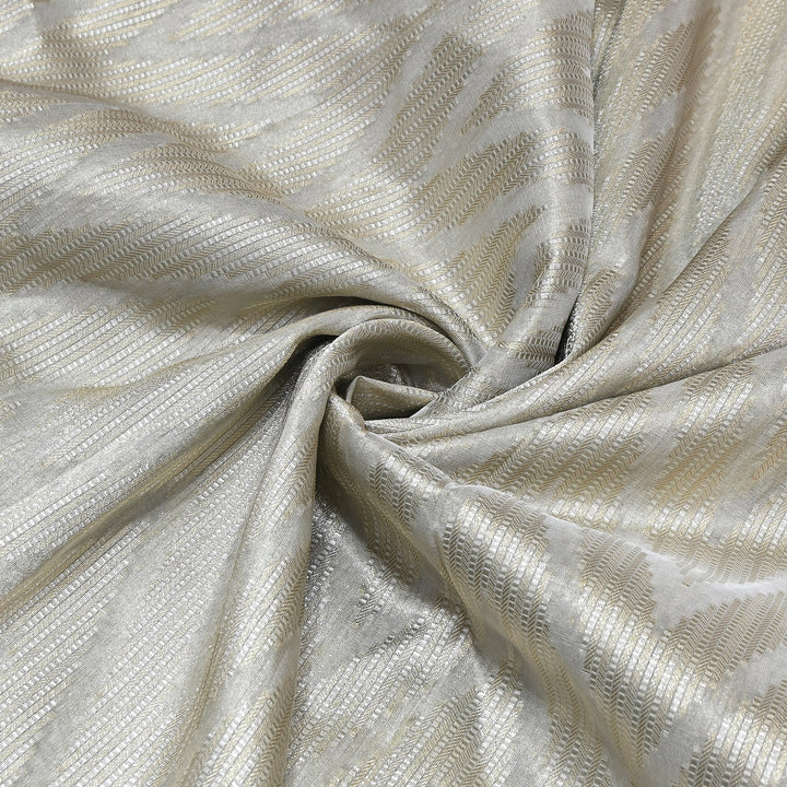 Bamberg Organza Tissue Zari Jacquard Fabric - AL4207-01