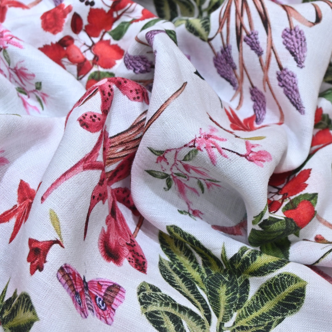 PREMIUM PURE LINEN DIGITAL PRINT FABRIC- LIN054- 03