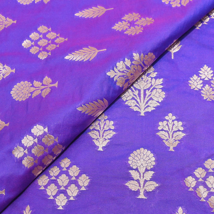 Katan Silk Zari Jaal Brocade Fabrics