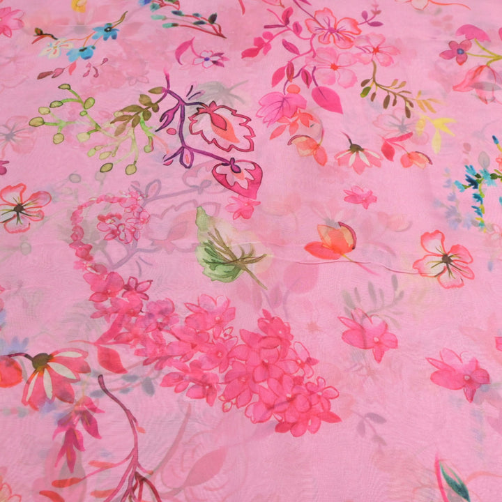 Viscose Organza Digital Prints Fabrics