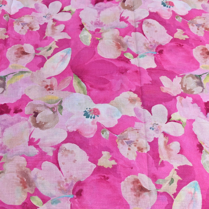 Elegant Crush Chanderi Digital Print Fabrics-UF0208-8