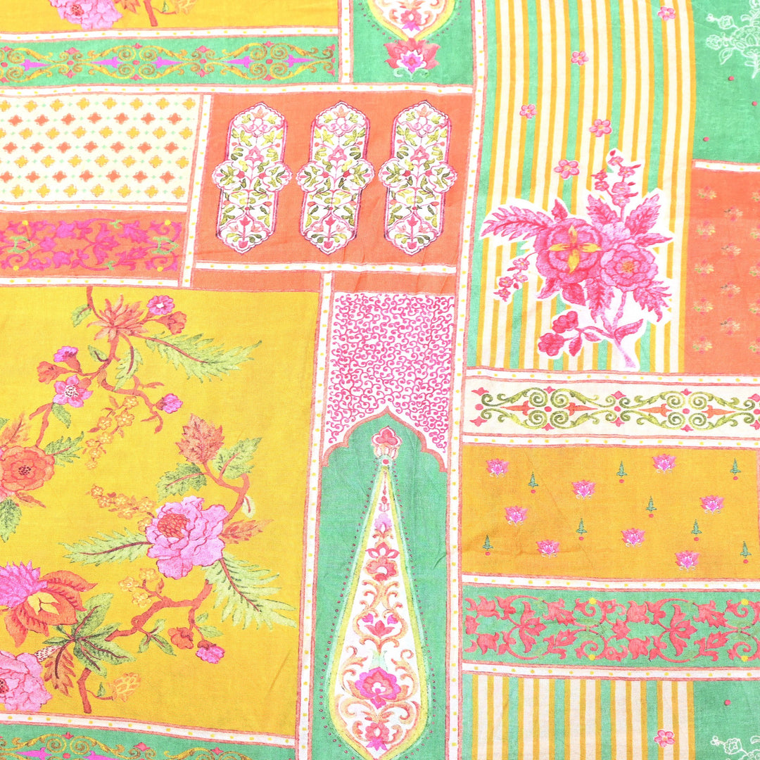 Premium Muslin Digital Print Fabric - 000844-31
