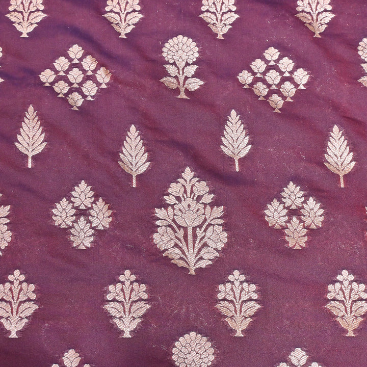 Katan Silk Zari Jaal Brocade Fabrics