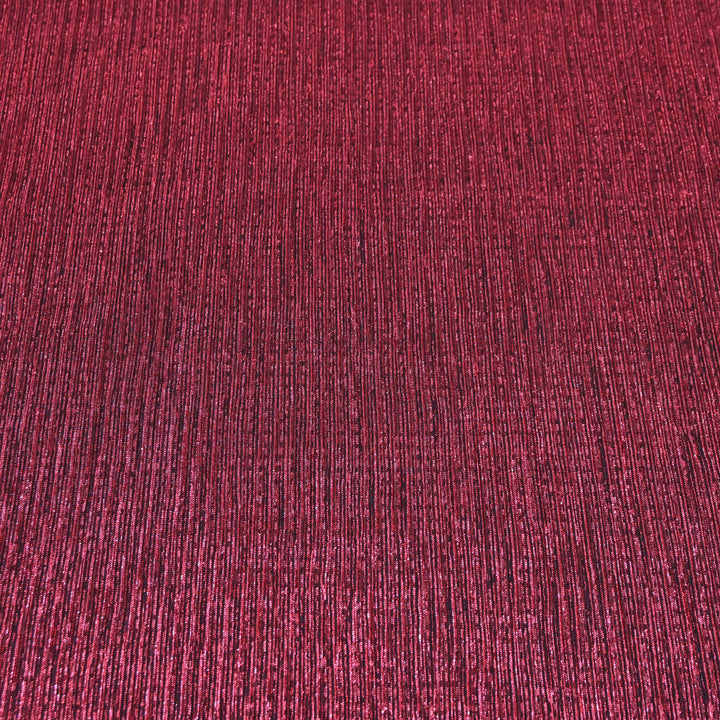 Maroon Crinkled Moonlight Fabric