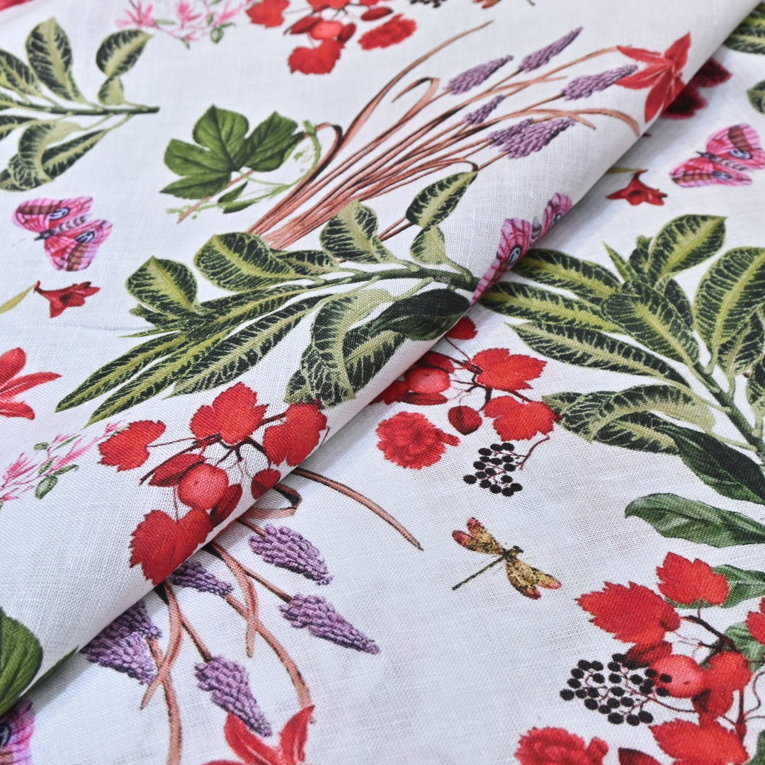 PREMIUM PURE LINEN DIGITAL PRINT FABRIC- LIN054- 03