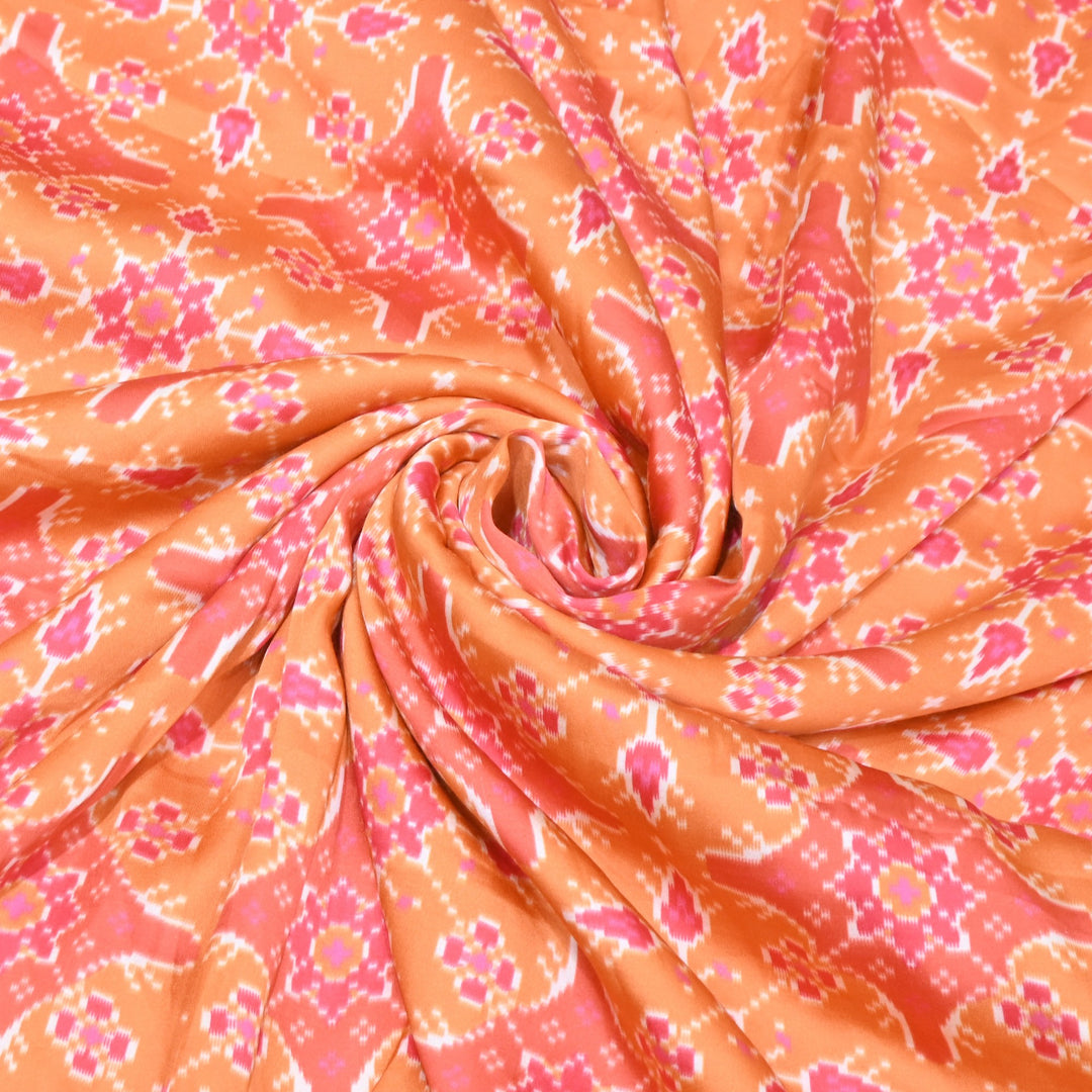 Bemberg Satin Digital Print Fabric– Soft Luxury Designer Satin Fabric 001333-43