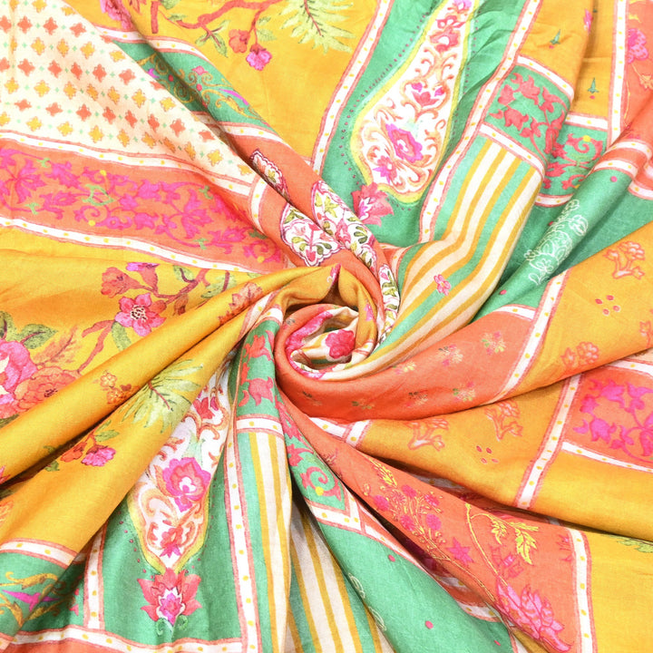 Premium Muslin Digital Print Fabric - 000844-31