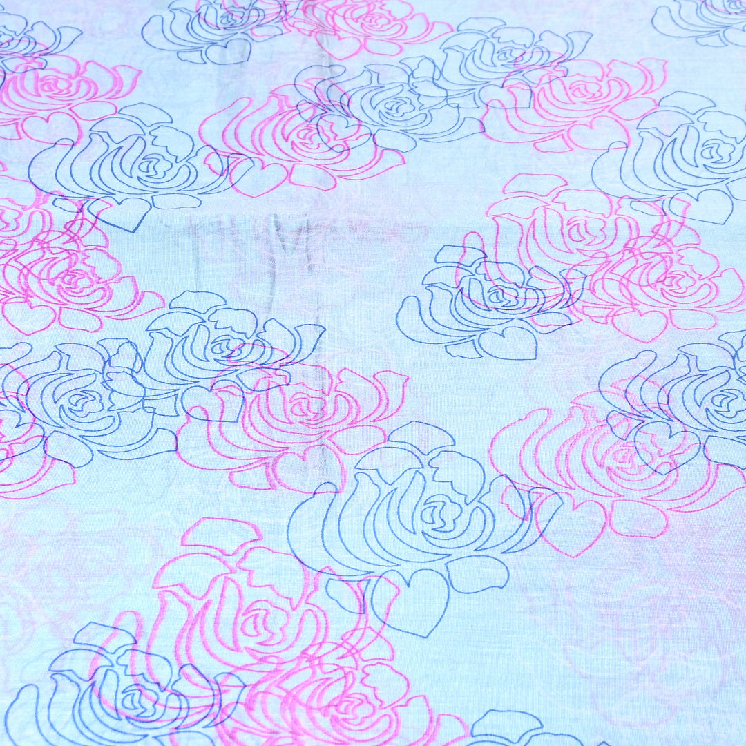 Silk Chanderi Digital Print Fabric 44" – Soft Lightweight Designer Fabric 001664-03