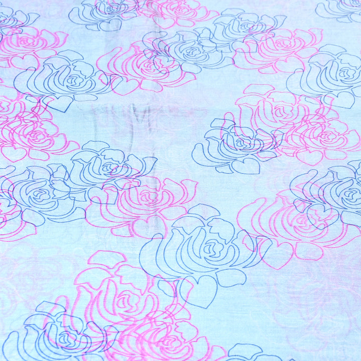 Silk Chanderi Digital Print Fabric 44" – Soft Lightweight Designer Fabric 001664-03