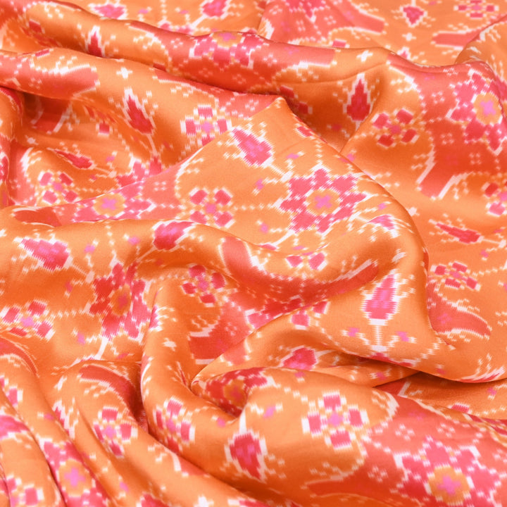 Bemberg Satin Digital Print Fabric– Soft Luxury Designer Satin Fabric 001333-43
