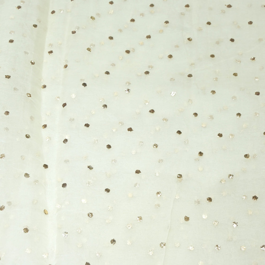 22gm Organza Mukaish Hand Work Fabrics