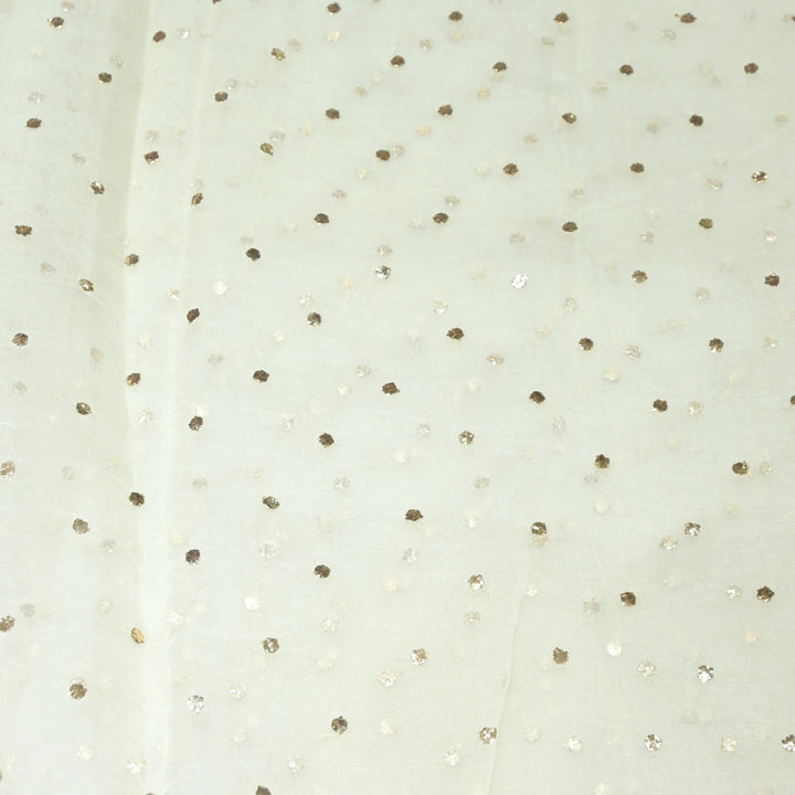 22gm Organza Mukaish Hand Work Fabrics
