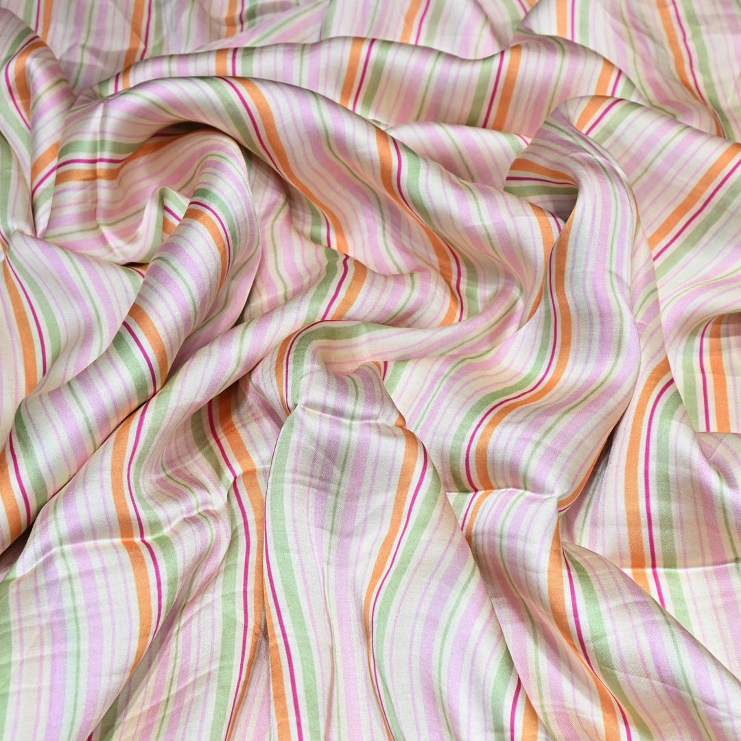 Bemberg Satin Digital Print Fabric– Soft Luxury Designer Satin Fabric 001333-08